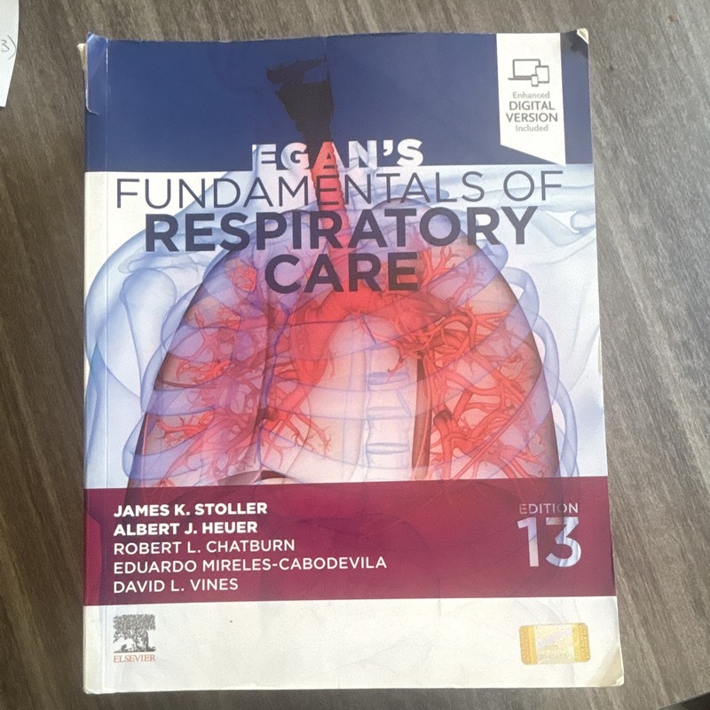 Elsevier Egan’s Fundamentals of Respiratory Care 13th Ed + Enhanced Digital