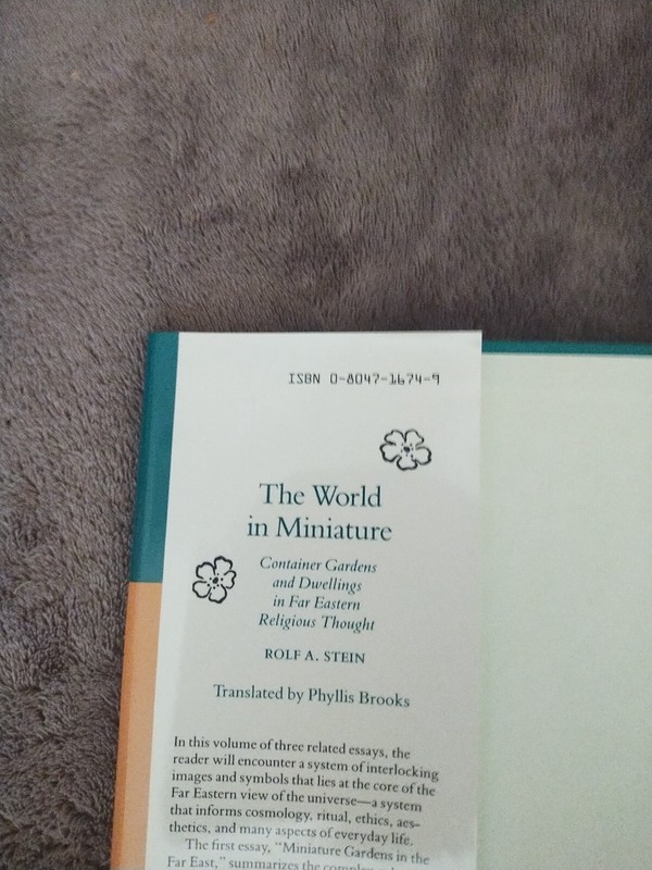 ISBN 0-8047-1674-9 BOOK THE WORLD IN MINIATURE : BY ROLF A. STEIN gallery