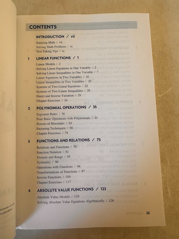 Barron's Easy Way Ser.: Algebra 2: the Easy Way by Glenn Clemens and Meg Clemens gallery