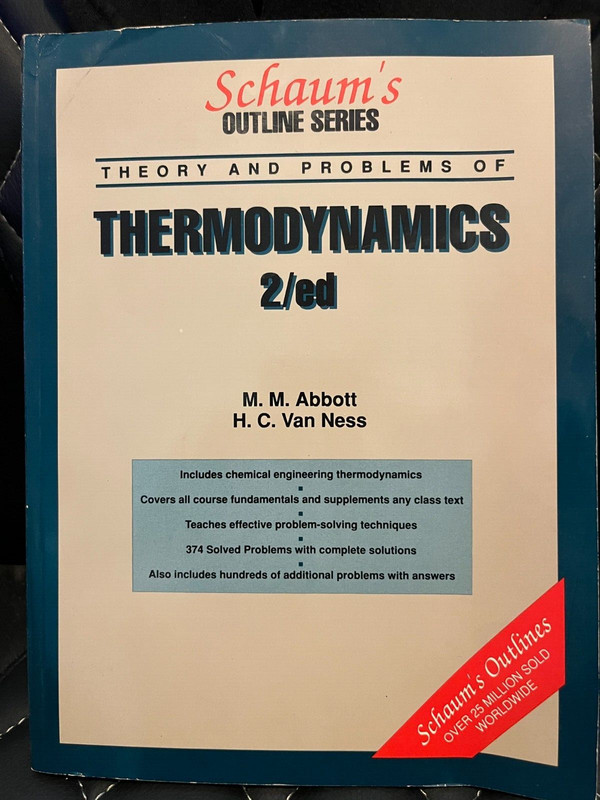 Theory of Problems of Thermodynamics 2/ ED by M. M. Abbott & H. C. Van Ness