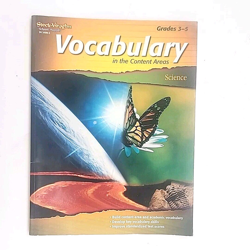 Vocabulary in the Content Areas Science Grades 3-5 Steck-Vaughn School Supply