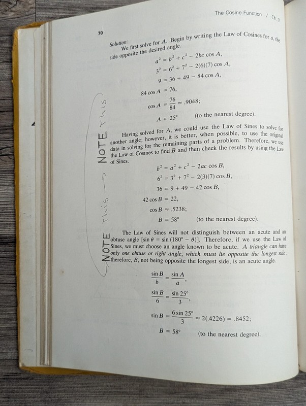 RARE Plane Trigonometry A New Approach Second Edition C. L. Johnston Math Book gallery