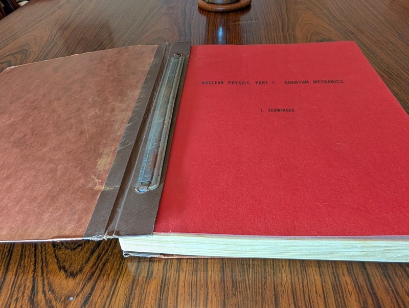Julian Schwinger Lecture Notes Harvard 1946-47 | Nuclear Physics | Part 1 & 2