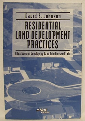 Residential Land Development Practi…, Johnson, David