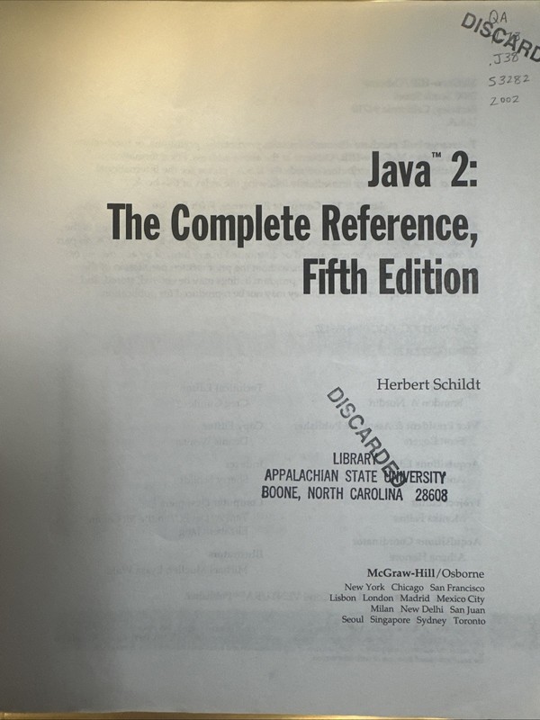 The Complete Reference Java 2 Fifth Edition Osborne by Herbert Schildt gallery