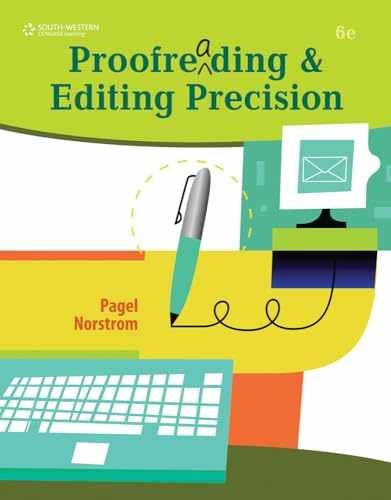 Proofreading and Editing Precision – Paperback, by Pagel Larry – Very Good w
