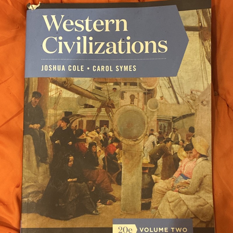 Western Civilizations 20th Edition Vol. Two Cole Symes Paperback Norton