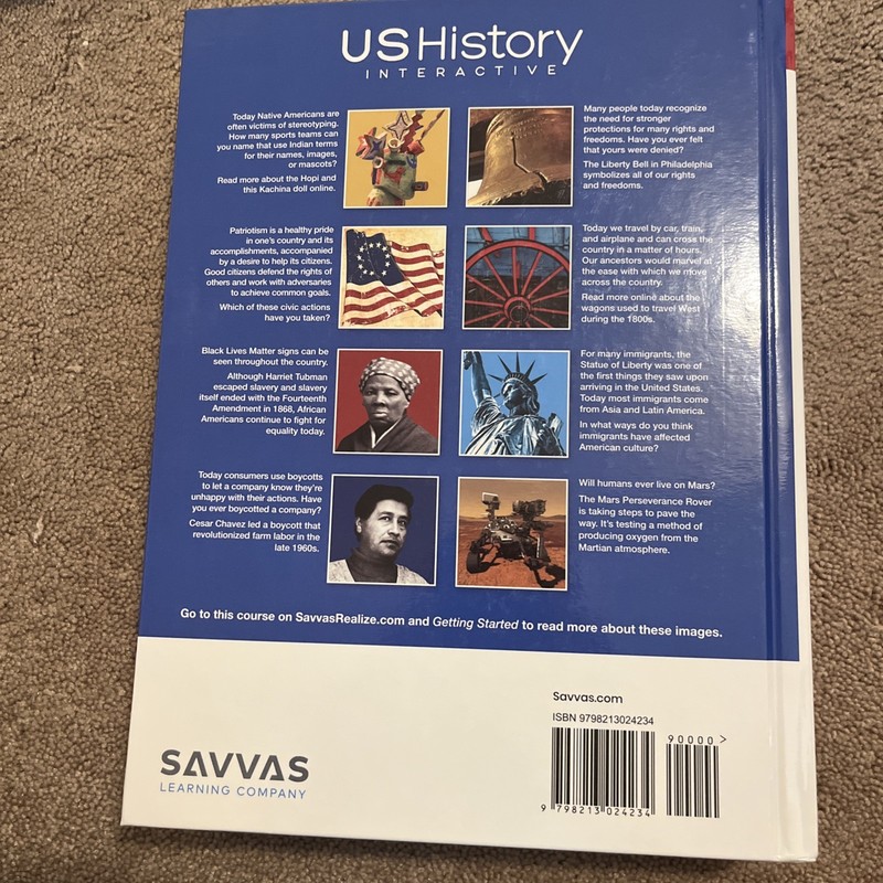 BRAND NEW US HISTORY INTERACTIVE TEXTBOOK-SAVVAS LEARNING COMPANY gallery
