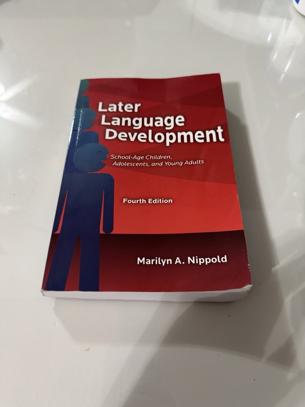 Later Language Development: School-Age Children, Adolescents, & Young Adults