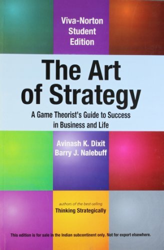 The Art of Strategy, Avinash K. Dixit