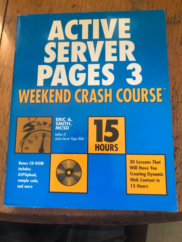 Active Server Pages 3 Weekend Crash Course paperback New