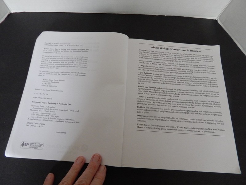 Aspen College Ser.: Personal Injury and the Law of Torts for Paralegals (PB2014) gallery