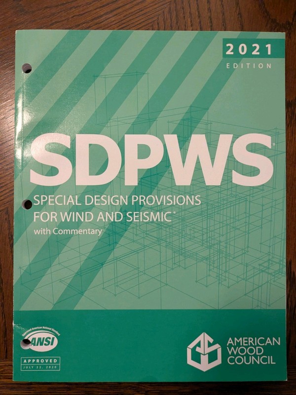 ANSI/AWC 2021 Special Design Provisions for Wind and Seismic (SDPWS)