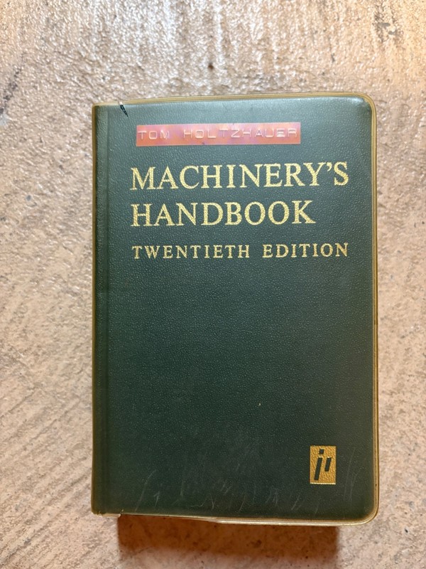 Machinery s Handbook 20th Edition (hc 1975)