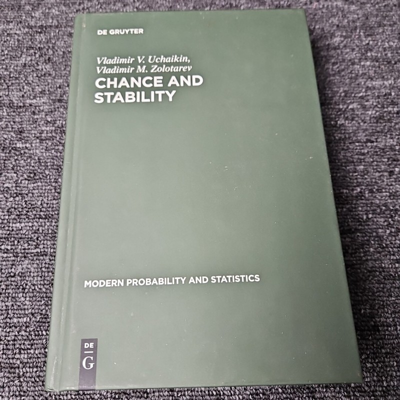 Chance And Stability Modern Probability And Statstics 1999 HC Vladimir