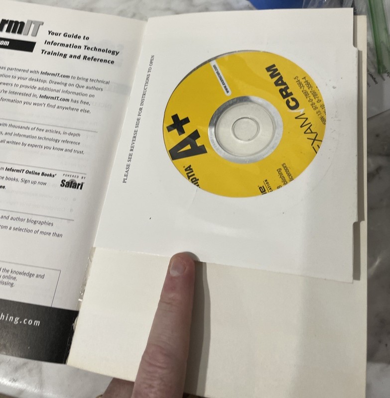 Comp TIA A+ Certification Book Study Guide Exam 220-603 220-604 CD IT gallery