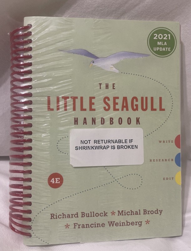 Little Seagull Handbook With Exercises 4e: 2021 MLA Update, Richard Bullock