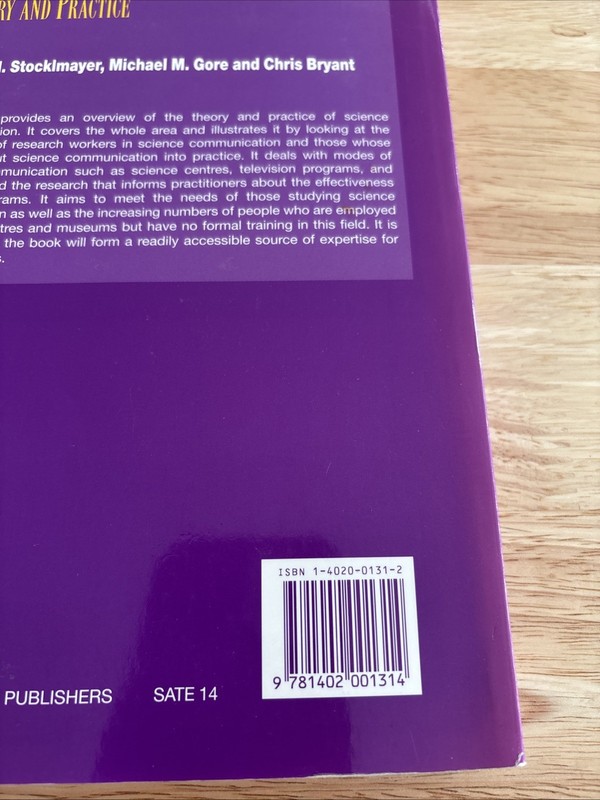 Science Communication In Theory And Practice (Paperback, 2001, Kluwer Academic) gallery