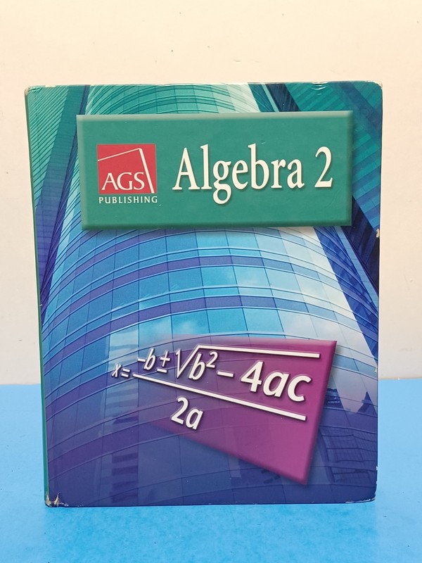 ALGEBRA 2 Student Textbook Hardcover By Ags ~ Very Good