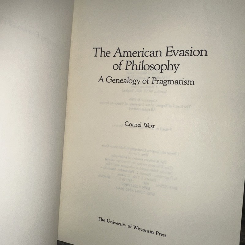 The American Evasion of Philosophy- A Genealogy of Pragmatism gallery