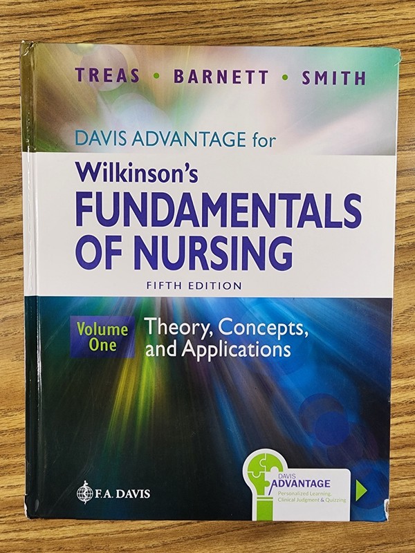 Wilkinson’s Fundamentals of Nursing Volume 1 – Hardcover Davis «CLEAN No MARKS»