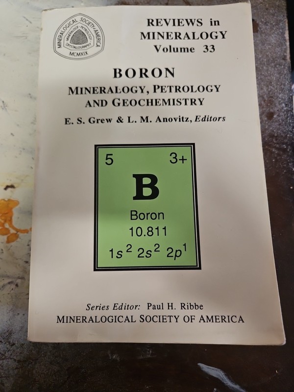 Lawrence M. Anovitz Boron (Paperback) Reviews in Mineralogy & Geochemistry