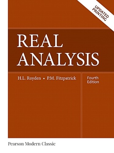 Patrick M. Fitzpatrick Halsey Royden Real Analysis (Classic Version) (Paperback)