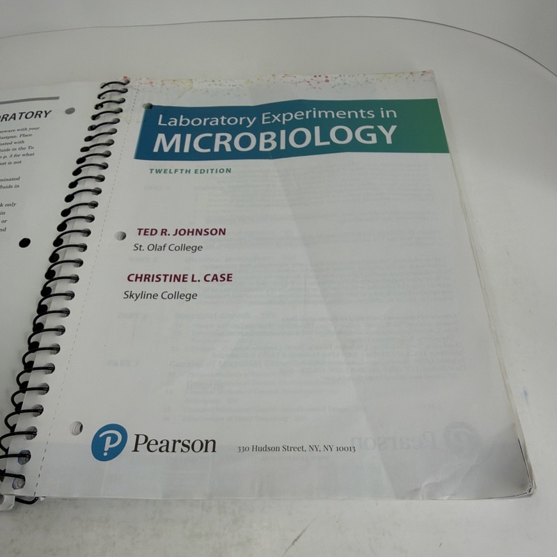 Laboratory Experiments in Microbiology 12th Edition Laboratory Manual 2019 PB gallery