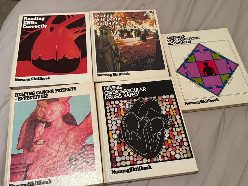 Nursing Skillbook Collection – Set of 5 – Vintage Nursing Books 1970s