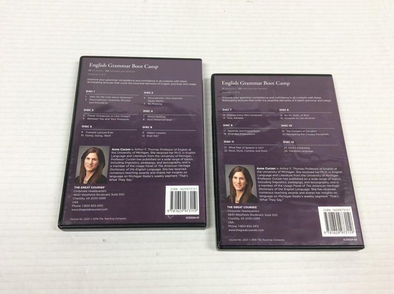 GREAT COURSES: ENGLISH GRAMMAR BOOT CAMP 12 CDs + GUIDEBOOK 2016 gallery