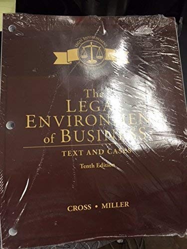 The Legal Environment of Business: T…, Cross, Frank B