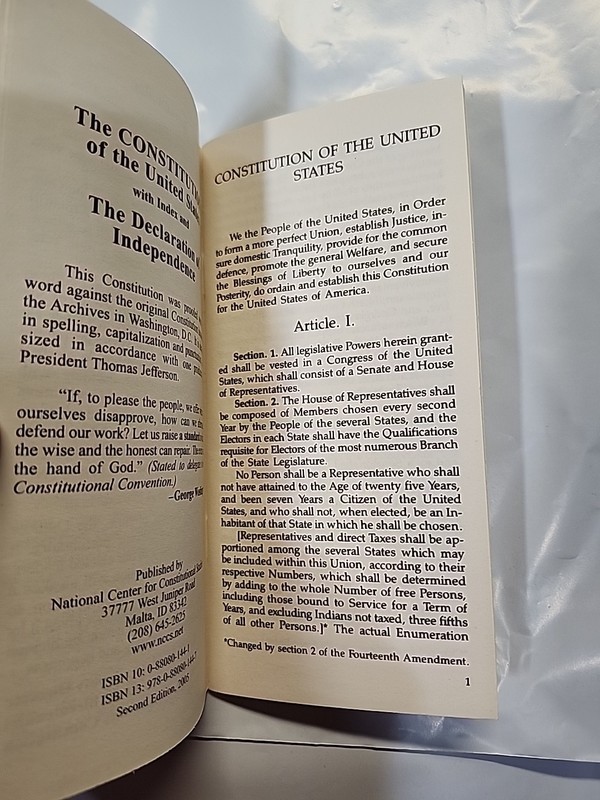 The Constitution of the US with All Amendments + Declaration of Independence gallery