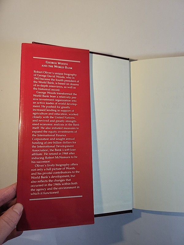 George Woods and the World Bank by Robert W. Oliver (1995, Hardcover) gallery