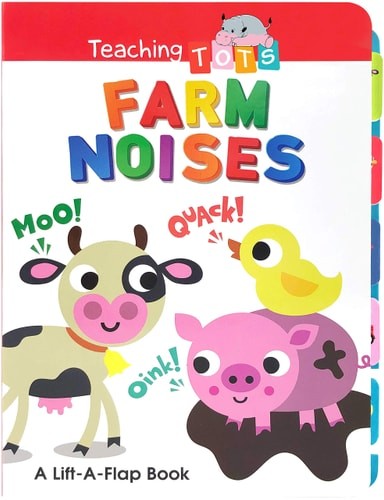 Farm Noises – Chunky Lift-a-Flap Board Book with Tabs – Educational Children’s B