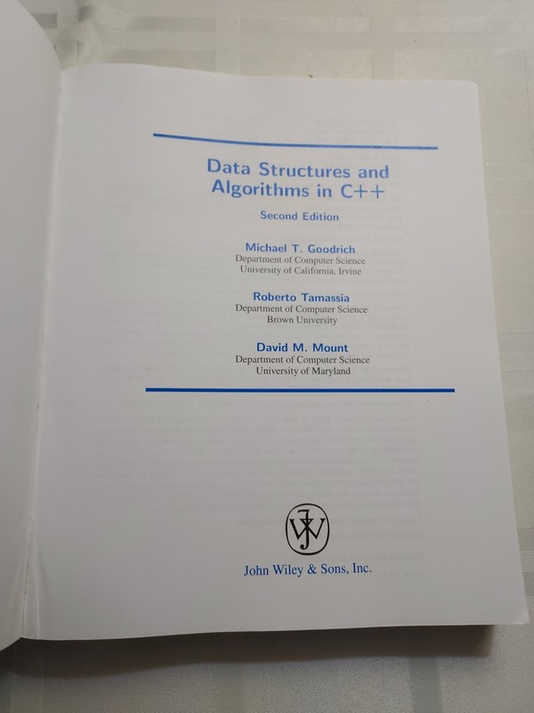 Data Structures and Algorithms in C++ - Paperback By Goodrich, Michael T. gallery
