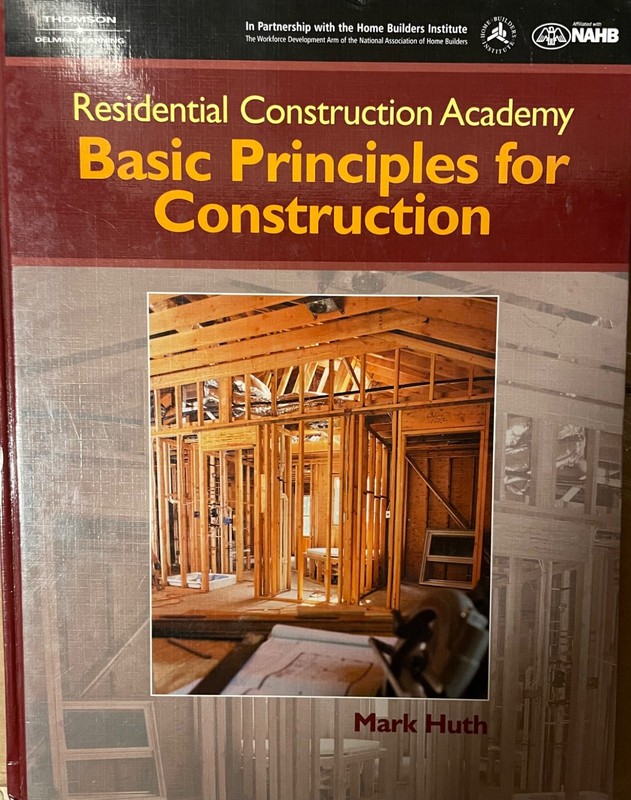 RCA Basic Principles for Construction Huth Textbook Carpentry Trade Free Ship