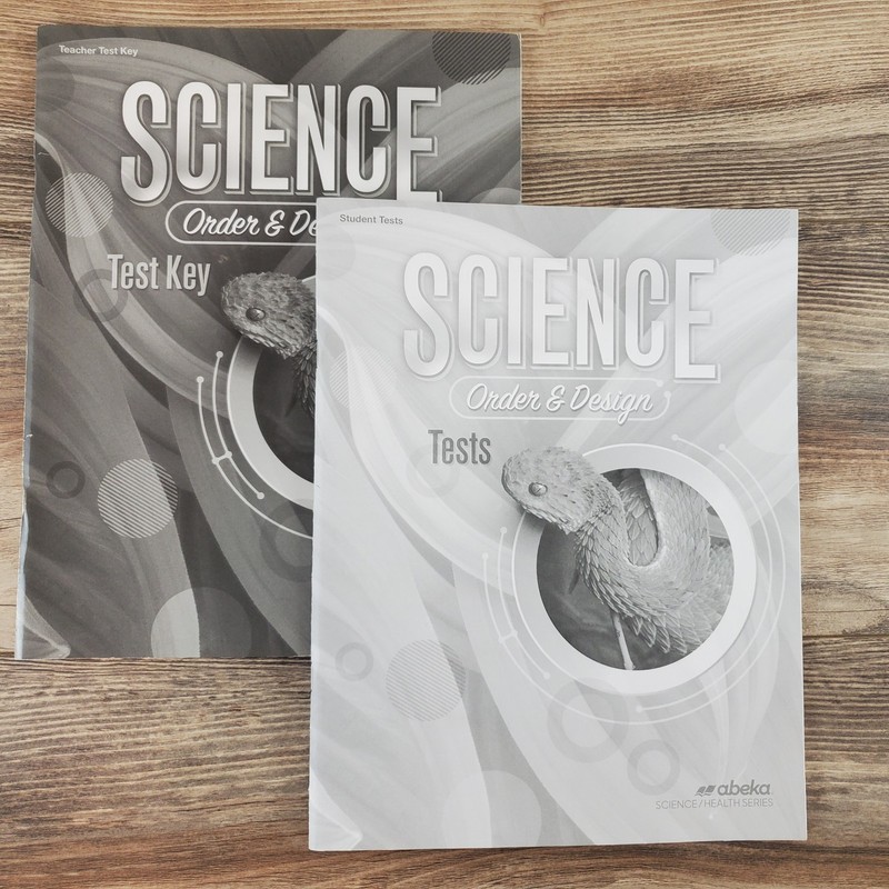 Abeka Science Order & Design Tests and Teacher’s Key Unused