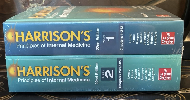 Harrison’s Principles of Internal Medicine 22nd Edition Volumes 1 & 2 Sealed