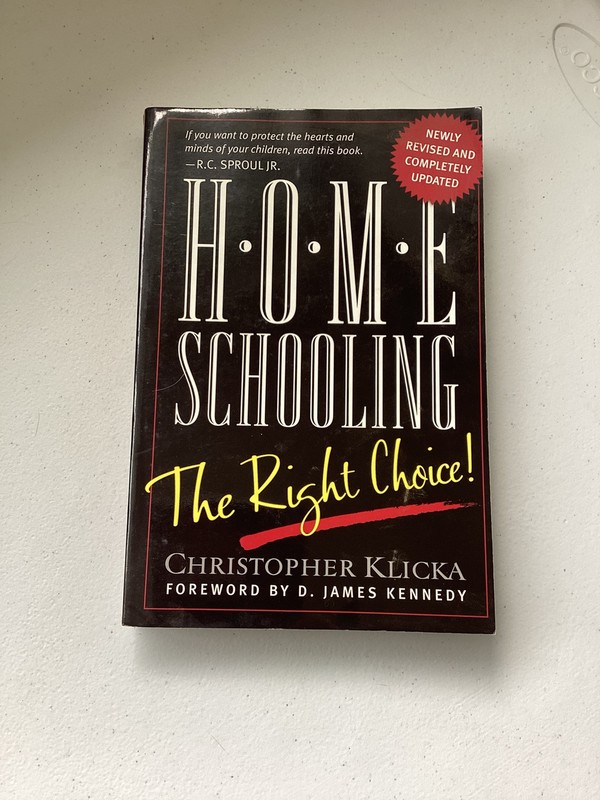 HOME Schooling, The Right Choice by Christopher Klicka, Paperback, Pre-owned