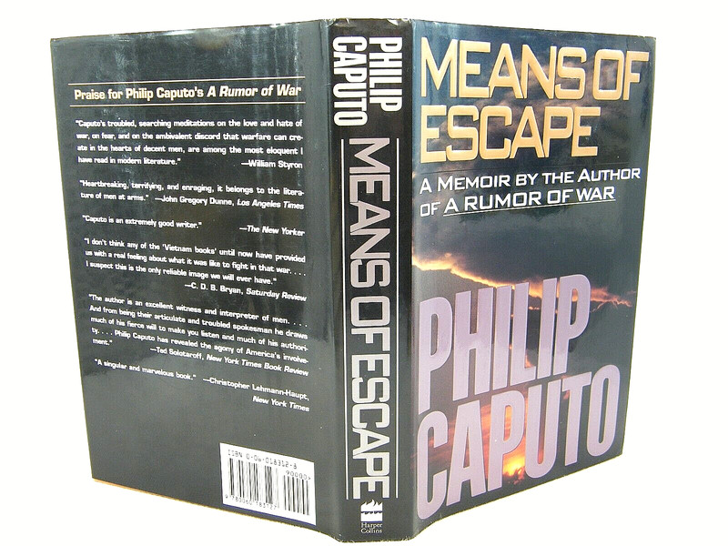 Means of Escape : A Memoir by PHILP CAPUTO 1991 HC GD+ 1ST ‘SIGNED’