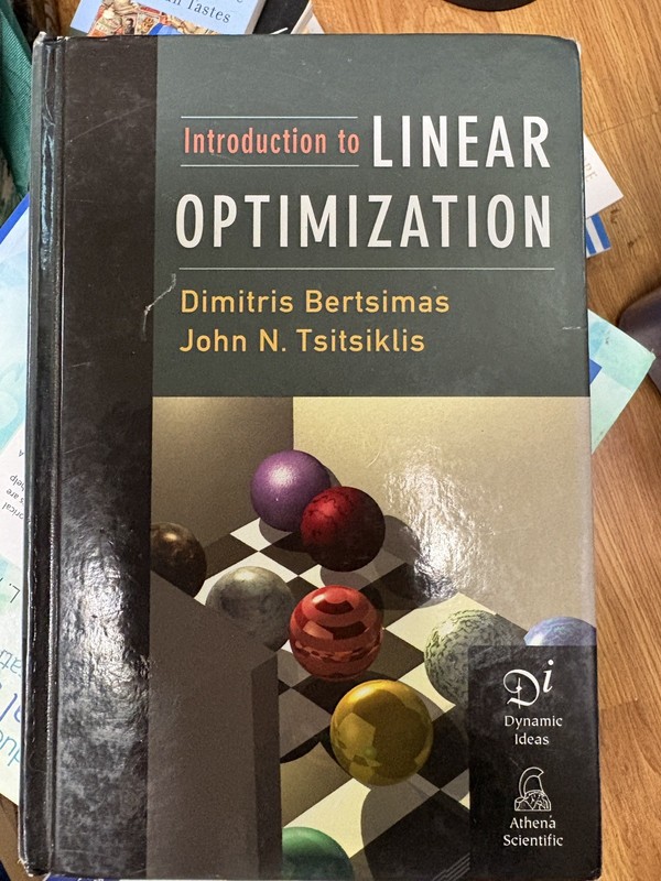 Introduction to Linear Optimization (Athena Scientific) Hardcover