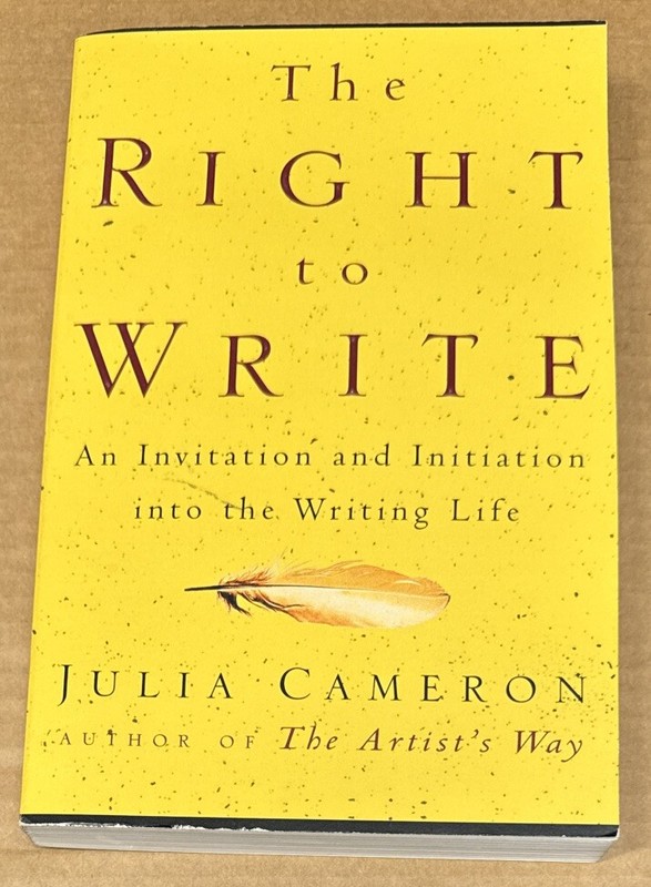 The Right to Write by Julia Cameron (1999, PAPERBACK, VERY GOOD)