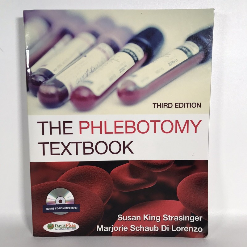 The Phlebotomy Textbook by Susan K. Strasinger 2011 PB Very Good CD-ROM Included