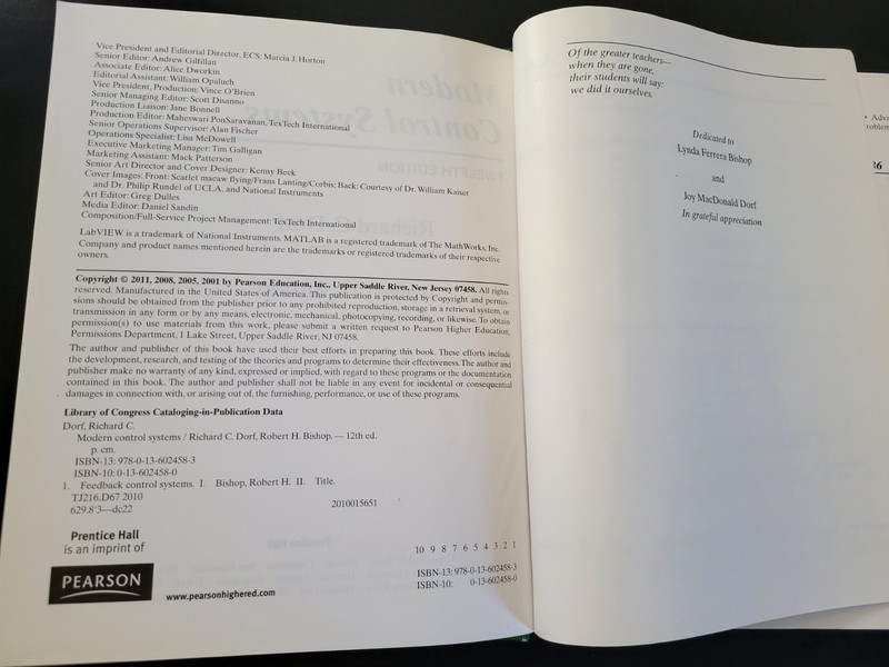 Modern Control Systems - 12th Edition - Hardcover - Dorf Bishop gallery