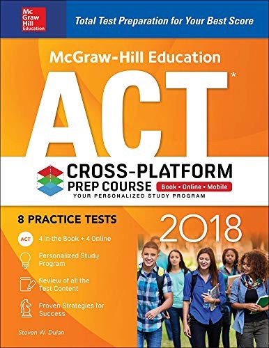 MCGRAW-HILL EDUCATION ACT 2018 CROSS-PLATFORM PREP COURSE By Steven Dulan *VG+*