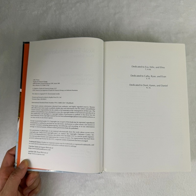 Real-Time Rendering 3rd Edition Akenine-Möller Graphics Programming Book CRC gallery