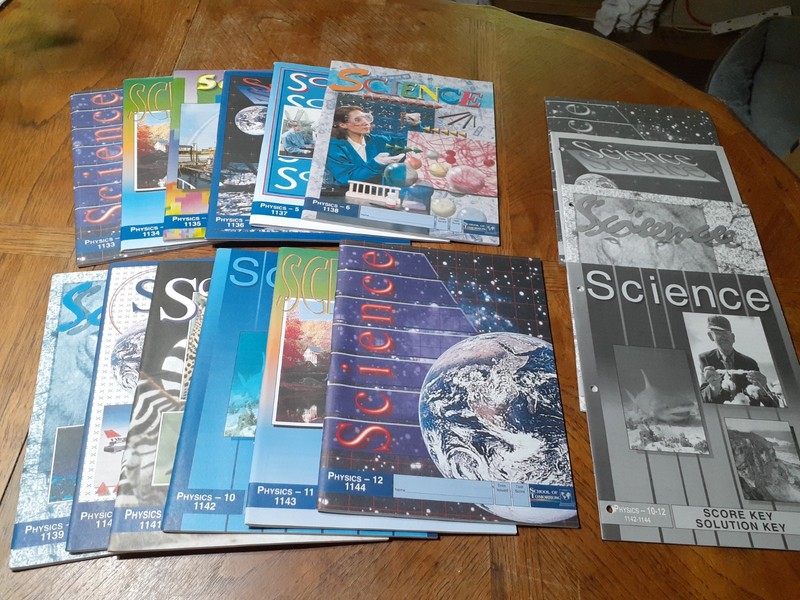 NEW School Of Tomorrow (ACE) 12th Grade Science/physics Full Set w/Answer Keys