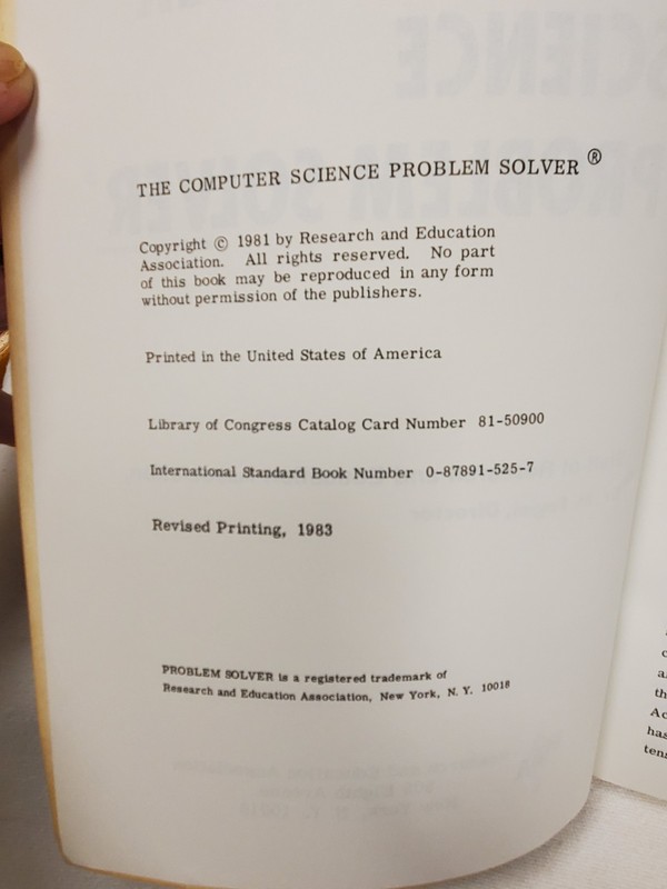 The Computer Science Problem Solver by Research and Education Association gallery