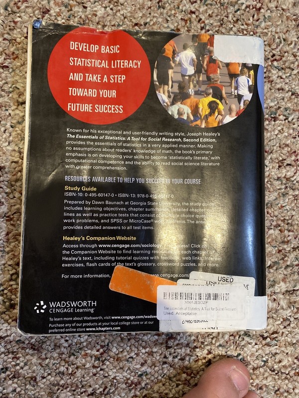 The Essentials of Statistics : A Tool for Social Research by Joseph F. Healey... gallery