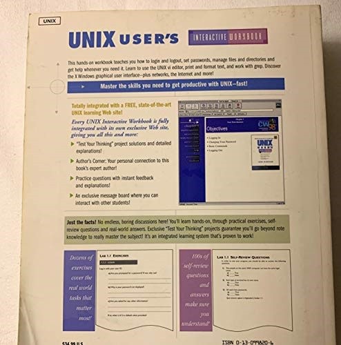 Advanced Unix User’s Interactive Workbook By McMullen, John John